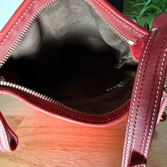 NWOT (Never Used) COACH Vintage Mini “C” Jacquard/Leather Bag & Keychain Wallet - Picture 9 of 11